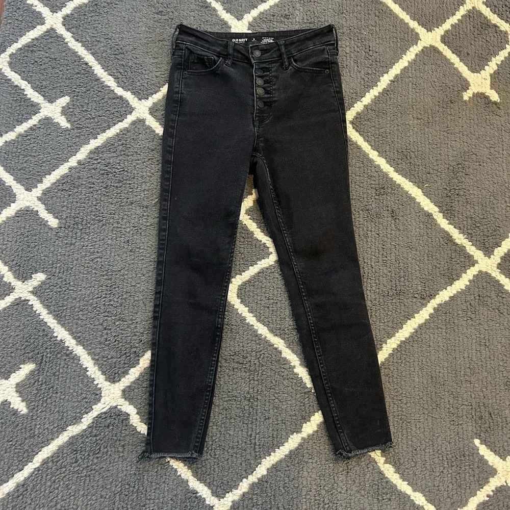 Old Navy Rockstar Super Skinny Black Jeans
